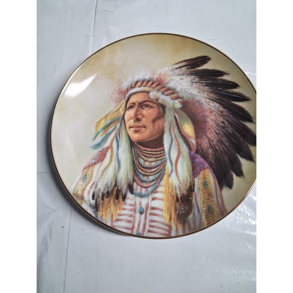 Wisdom of the Cherokee, The Council of Nations by Artaffects Collector’s Plate